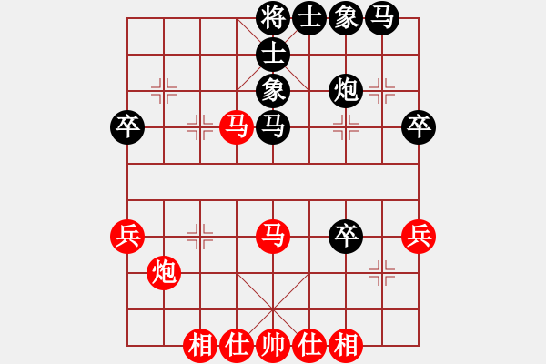 象棋棋譜圖片：逍遙王(7段)-負(fù)-王者回歸(8段) - 步數(shù)：40 