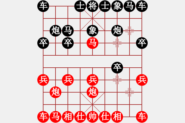 象棋棋譜圖片：天生我才(3段)-負(fù)-梁山手槍手(3段) - 步數(shù)：10 