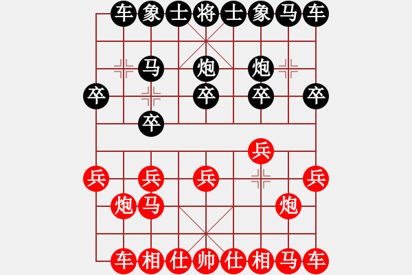 象棋棋譜圖片：讓兩先局 冰凌花 先勝 對面不敢玩 - 步數(shù)：10 