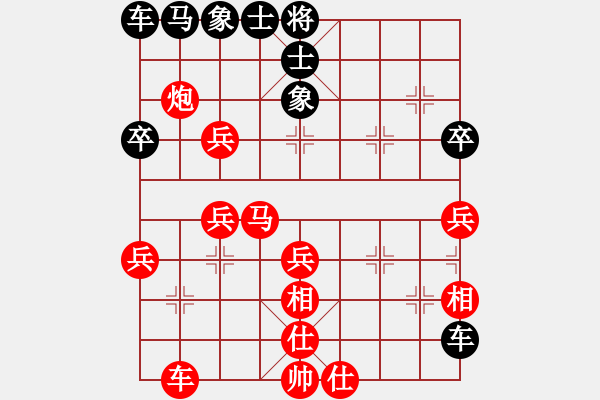 象棋棋譜圖片：瞎眼狗第六局 車9平8 （吃炮） - 步數(shù)：40 