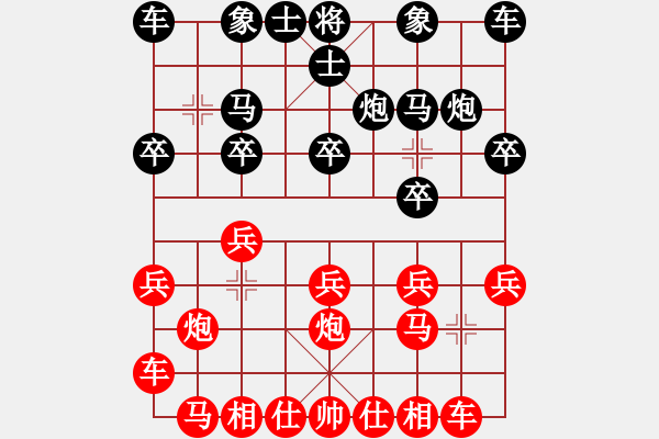 象棋棋譜圖片：bbboy002[紅] -VS- 落日舞者[黑] - 步數(shù)：10 