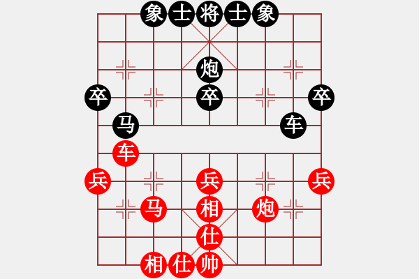 象棋棋譜圖片：北漂南移(7段)-和-漢界王神威(7段) - 步數(shù)：40 