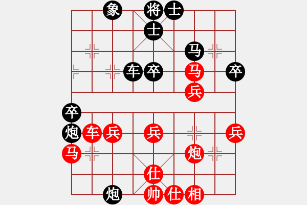 象棋棋譜圖片：刀鋒軒軒(4段)-勝-江口前胡村(1段) - 步數(shù)：40 