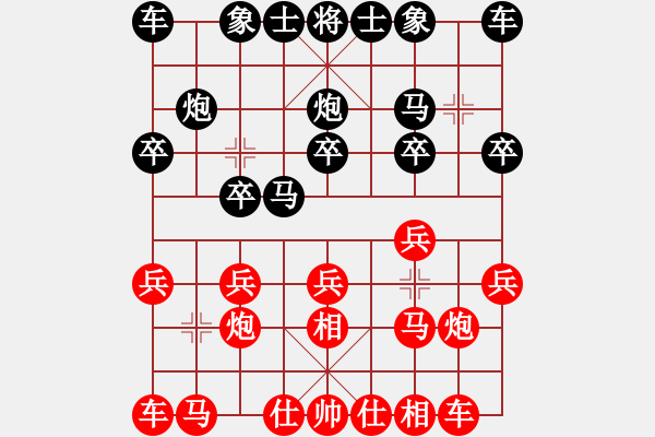 象棋棋譜圖片：第02輪 第13臺 山東青島 何元賓 先勝 山東棗莊 殷波 - 步數(shù)：10 