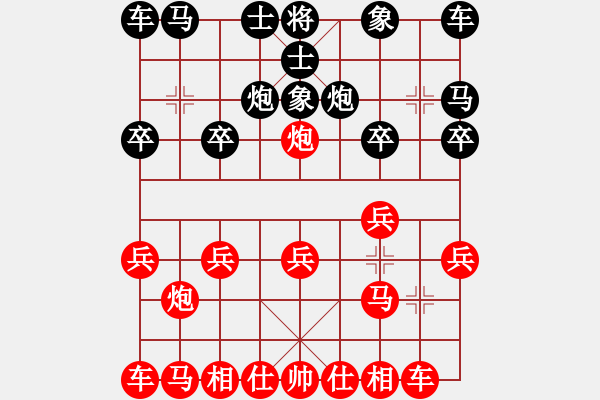 象棋棋譜圖片：再勇敢一些゛[紅] -VS- 從心開始[黑] - 步數(shù)：10 