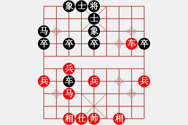 象棋棋譜圖片：第7輪_易天蔬菜 王繼山_對(duì)_裕豐裝飾 叢躍進(jìn)_和棋 - 步數(shù)：40 