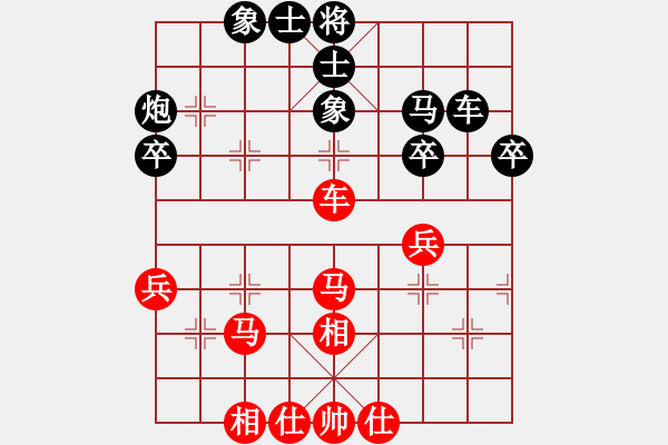 象棋棋譜圖片：2006年迪瀾杯弈天聯(lián)賽第二輪：牡羊座穆斯(9段)-和-楚水旋風(fēng)(7級(jí)) - 步數(shù)：40 