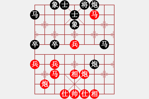 象棋棋譜圖片：百花，孔雀棋后VS大師群樺(2015-7-21) - 步數(shù)：53 