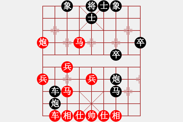 象棋棋譜圖片：帶狗的道士(7段)-勝-閃電手(8段) - 步數(shù)：40 