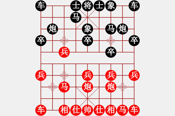 象棋棋譜圖片：劉楠 (先勝) 顏鑫. - 步數(shù)：10 