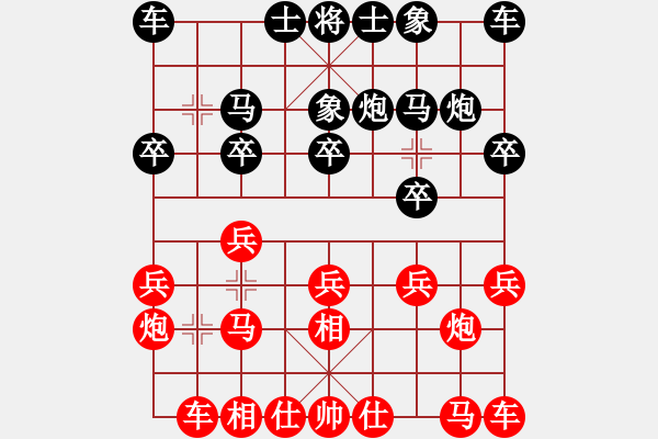 象棋棋譜圖片：決賽第一局王風景先負張銳鋒.xqf - 步數(shù)：10 