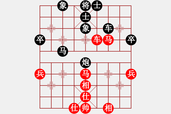 象棋棋譜圖片：何老頑童(7段)-和-寧河愛好者(6段) - 步數(shù)：54 