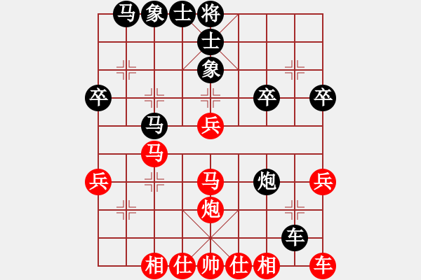 象棋棋譜圖片：太守棋狂先勝中國棋院棋樂無窮業(yè)6-32019·2·22 - 步數(shù)：30 