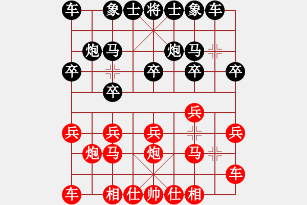 象棋棋谱图片：傅佳乐 先负 刘通 - 步数：10 