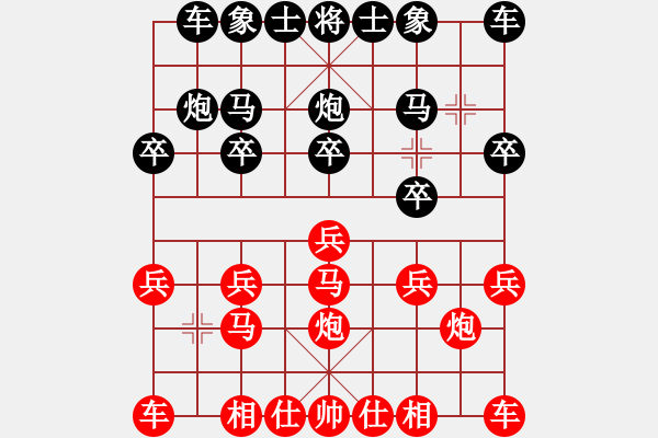 象棋棋譜圖片：嘴角揚揚[50129759] -VS- 小兵[2795937235] - 步數(shù)：10 