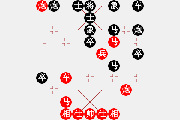 象棋棋譜圖片：五七炮互進(jìn)三兵對(duì)屏風(fēng)馬邊卒右馬外盤河 紅左橫車對(duì)黑飛右象砍九星下山(天罡)-勝-樂(lè)在清閑時(shí)(北斗) - 步數(shù)：60 