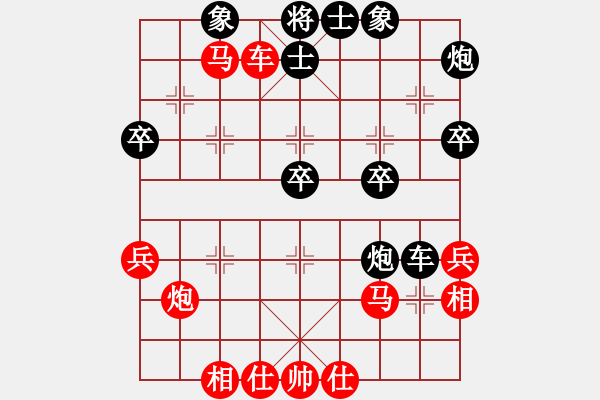 象棋棋譜圖片：橫車盤(pán)頭馬大破屏風(fēng)馬兩頭蛇 - 步數(shù)：40 