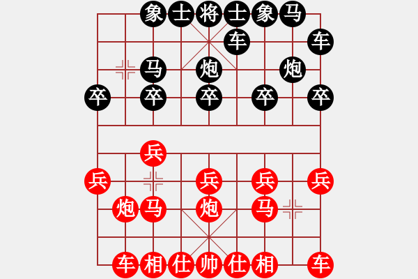 象棋棋譜圖片：負(fù)分太后 魚(yú)[紅] -VS- 冰點(diǎn)[黑](6) - 步數(shù)：10 