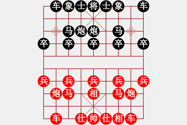 象棋棋譜圖片：肥仔歌神(天罡)-和-王瑜(電神) - 步數(shù)：10 