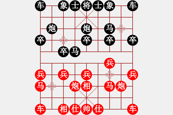 象棋棋谱图片：第3轮彭永洪先和李进 - 步数：10 