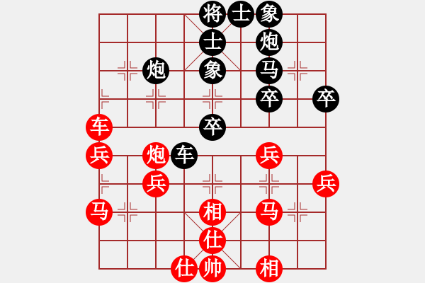 象棋棋譜圖片：宇宙總帥(9段)-勝-嘻嘻(9段) - 步數(shù)：40 