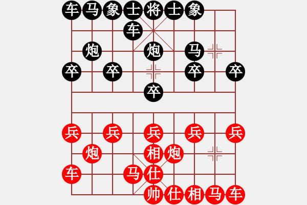 象棋棋譜圖片：xx[2547041002] -VS- 橫才俊儒[292832991] - 步數(shù)：10 