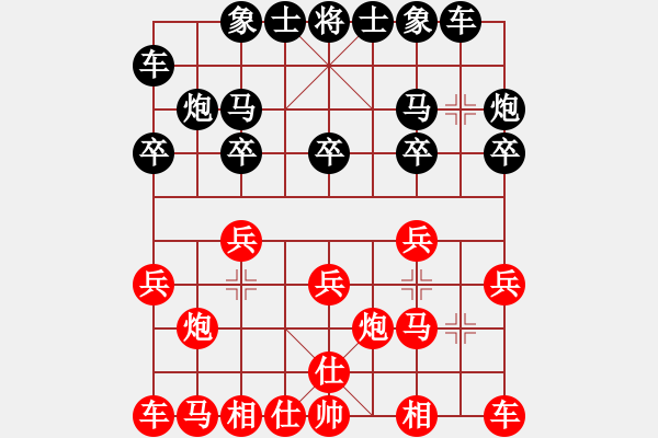 象棋棋譜圖片：鶴一(8段)-勝-棋童二(月將) - 步數(shù)：10 