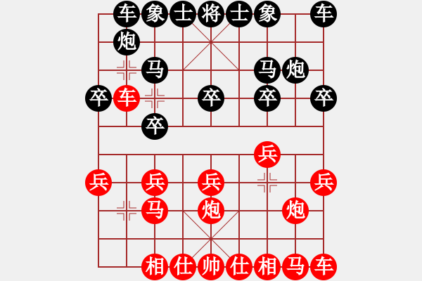 象棋棋譜圖片：臭棋人家ㄨ江南[1550381673] -VS- 臭棋人家ゞ禾日火因[4429788] - 步數(shù)：10 