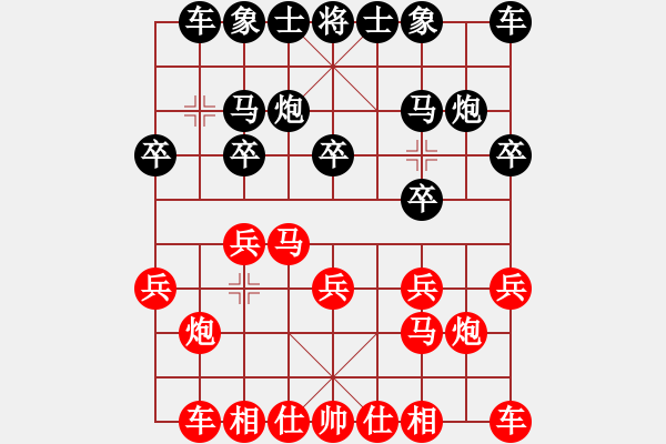 象棋棋譜圖片：‖棋家軍‖皎月[2739506104]先勝 藍天碧海[594046953]業(yè)余四級 - 步數(shù)：10 