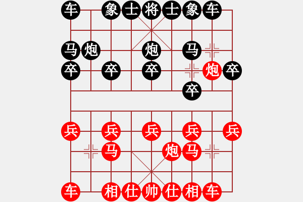 象棋棋譜圖片：11142局 A60-過宮炮局-旋九專雙核-業(yè)余 紅先和 小蟲引擎24層 - 步數(shù)：10 