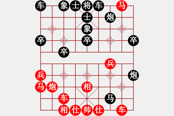 象棋棋譜圖片：南征北討(1段)-負(fù)-zhangaabb(3段) - 步數(shù)：34 