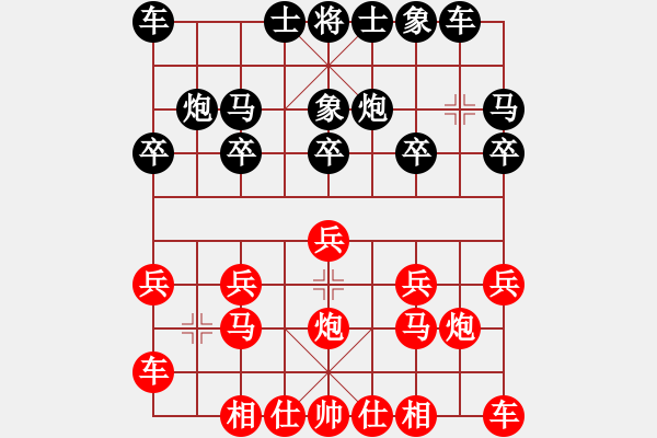 象棋棋譜圖片：橫才俊儒[紅] -VS- 粉絲[黑] - 步數(shù)：10 