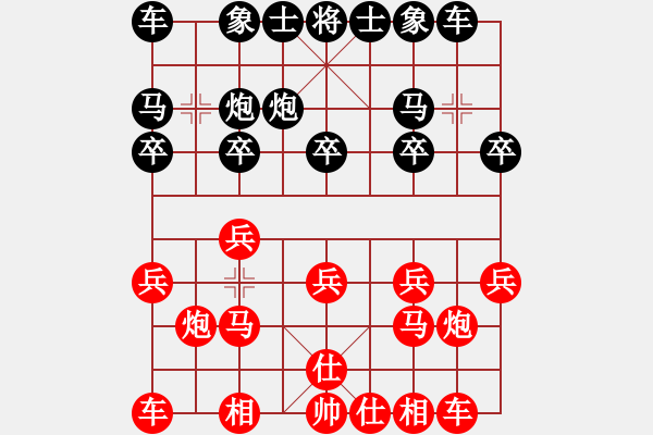 象棋棋譜圖片：遼寧省體育總會(huì) 呂學(xué)冬 負(fù) 新疆維吾爾自治區(qū)體育局 王建鋒 - 步數(shù)：10 