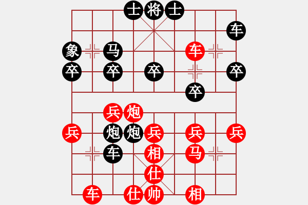 象棋棋譜圖片：順炮對緩開車 - 步數(shù)：33 