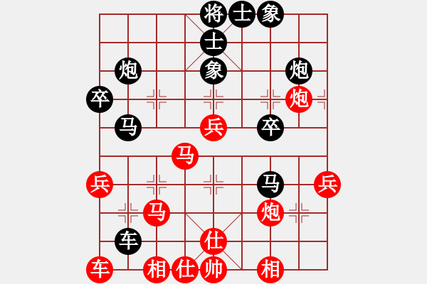 象棋棋譜圖片：PIGY[20833268] -VS- LB--飄游[410498847] - 步數(shù)：40 