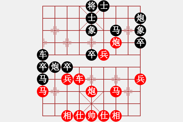 象棋棋譜圖片：業(yè)六評測的一盤棋 - 步數(shù)：40 