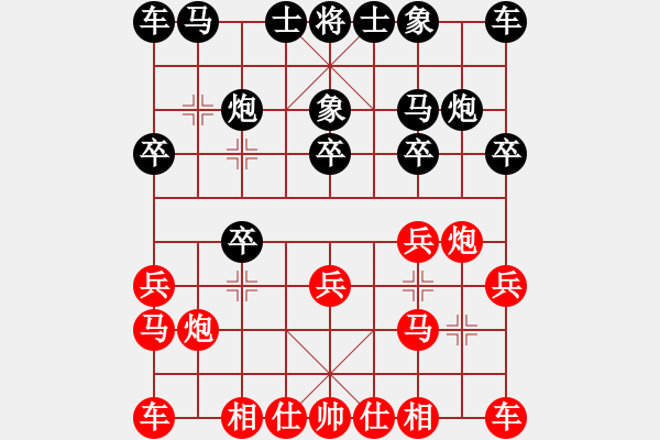 象棋棋谱图片：【33】张江 胜 张晓平 - 步数：10 