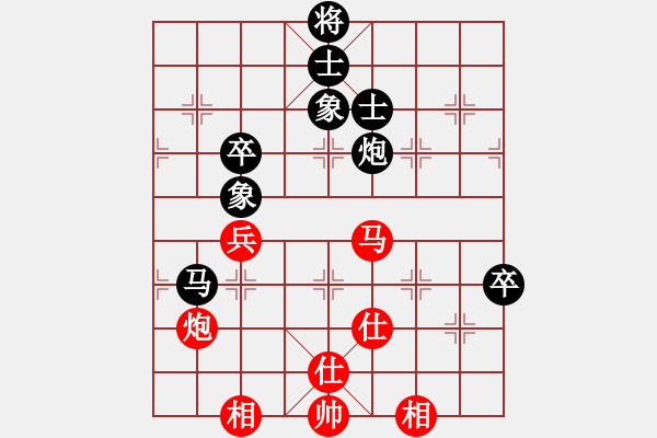 象棋棋譜圖片：小車馬(1段)-和-太行山棋圣(6段) - 步數(shù)：100 