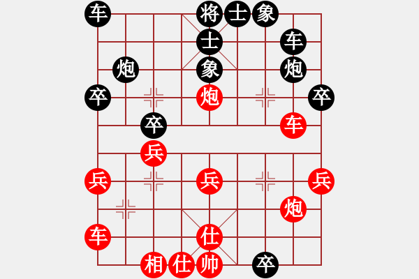 象棋棋譜圖片：2015年煙臺市第五屆“牧青杯”象棋團(tuán)體賽第四輪本人先勝棋樂隊(duì)陳玉祥 - 步數(shù)：30 