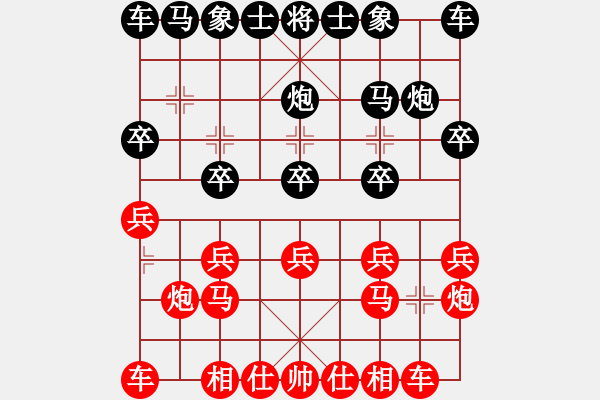 象棋棋譜圖片：提高 - 步數(shù)：10 