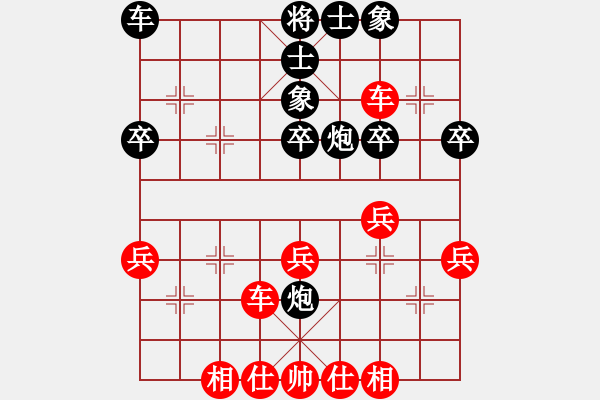 象棋棋譜圖片：2006年弈天迪瀾杯聯賽第七輪：將帥英雄幫(5r)-勝-梁家軍無敵(5r) - 步數：40 