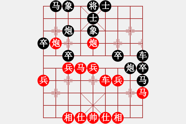 象棋棋譜圖片：馬仁林(9星)-勝-弈顯天(5f)對(duì)兵局轉(zhuǎn)573 - 步數(shù)：40 