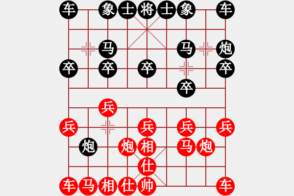 象棋棋譜圖片：一個(gè)老頭 負(fù) 斯德哥爾摩情人， - 步數(shù)：10 