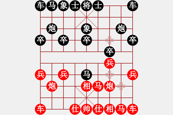 象棋棋譜圖片：飛相拐馬十八應[1743222904] -VS- 如來神掌[1123731589] - 步數(shù)：10 