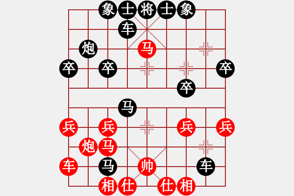 象棋棋譜圖片：光輸不贏后勝評測的15回合 - 步數(shù)：30 