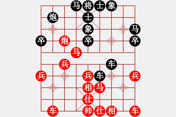 象棋棋譜圖片：AVV-137[紅] -VS- 得一知己SGj[黑] - 步數(shù)：30 