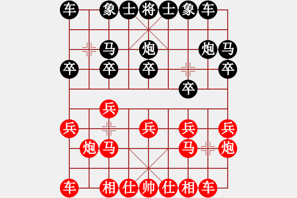 象棋棋譜圖片：名將小八路(5段)-和-九頭神鳥(niǎo)(1段) - 步數(shù)：10 