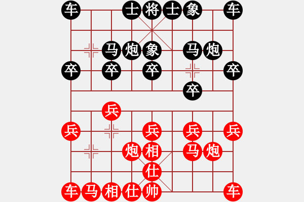 象棋棋譜圖片：分紅比例符合技術開 和 大森林 - 步數(shù)：10 