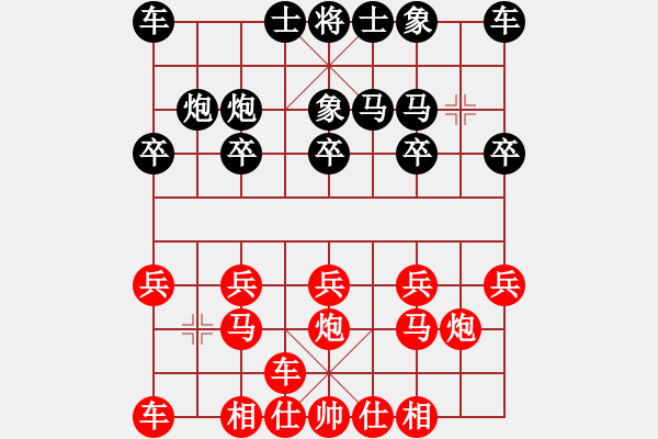 象棋棋譜圖片：山里人[3295477927] -VS- 百思不得棋解[575644877] - 步數(shù)：10 