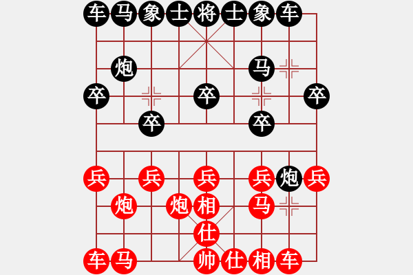 象棋棋譜圖片：〈.庝禰畩舊[紅] -VS- ★龍口浪子★[黑](1) - 步數(shù)：10 